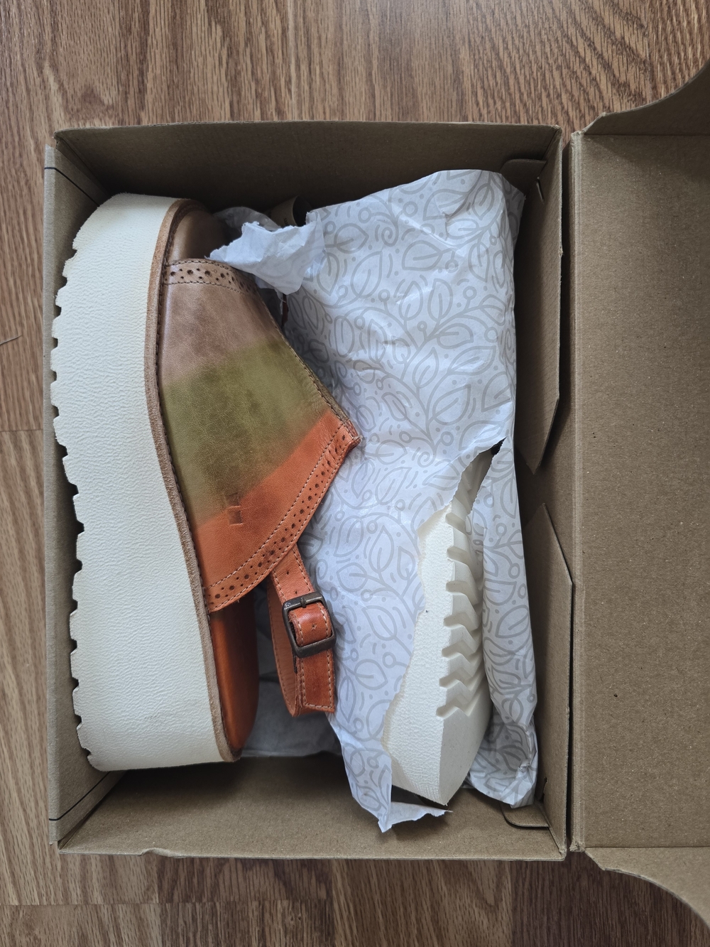 Womans Brand New Size 8.5 Bed|Stu LIBRARY MELON ID SANDALS. PLATFORM SANDAL 🤩 - Picture 7 of 16